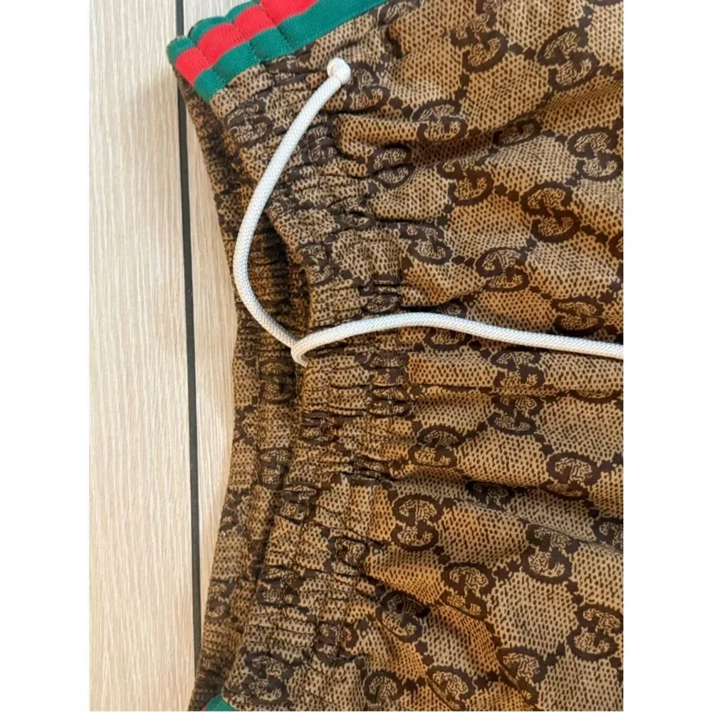 Preloved Gucci Brown Monogram Track Pants size xl